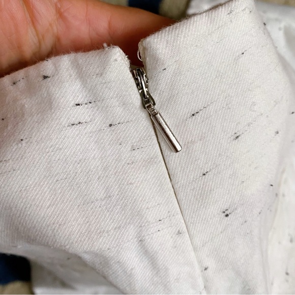 🐚 REBECCA TAYLOR WHITE BLACK TIE DETAIL HIGH WAIST SKORT! - Picture 11 of 13